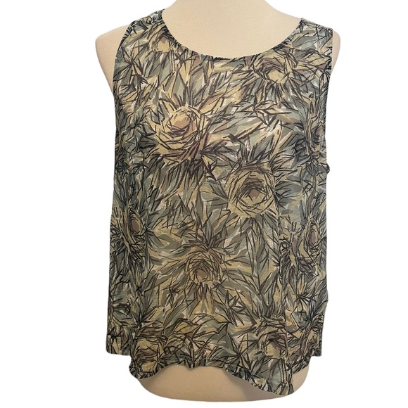 Molly Bracken Sheer Floral Tank Top - Picture 1 of 4